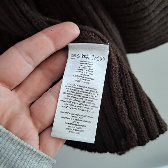 MICHAEL Michael Kors Brown Open Front Shawl Collar Cardigan - Picture 4 of 5